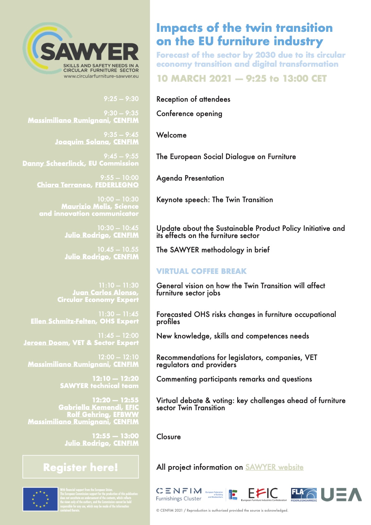 Conference on the impacts of the twin transition on the EU furniture